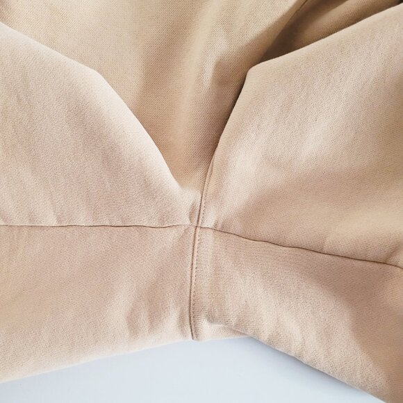 Aritzia TNA CozyAF Fleece Beige Tan High Waist Shorts - Size S - Picture 5 of 10